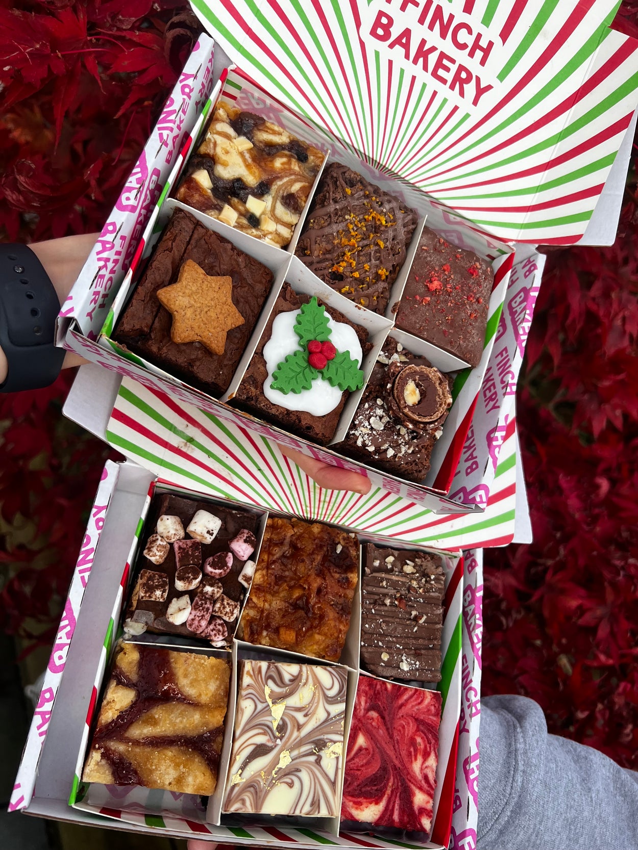 PRE-ORDER Festive 12 Day Brownie Advent Calendar (two deliveries)