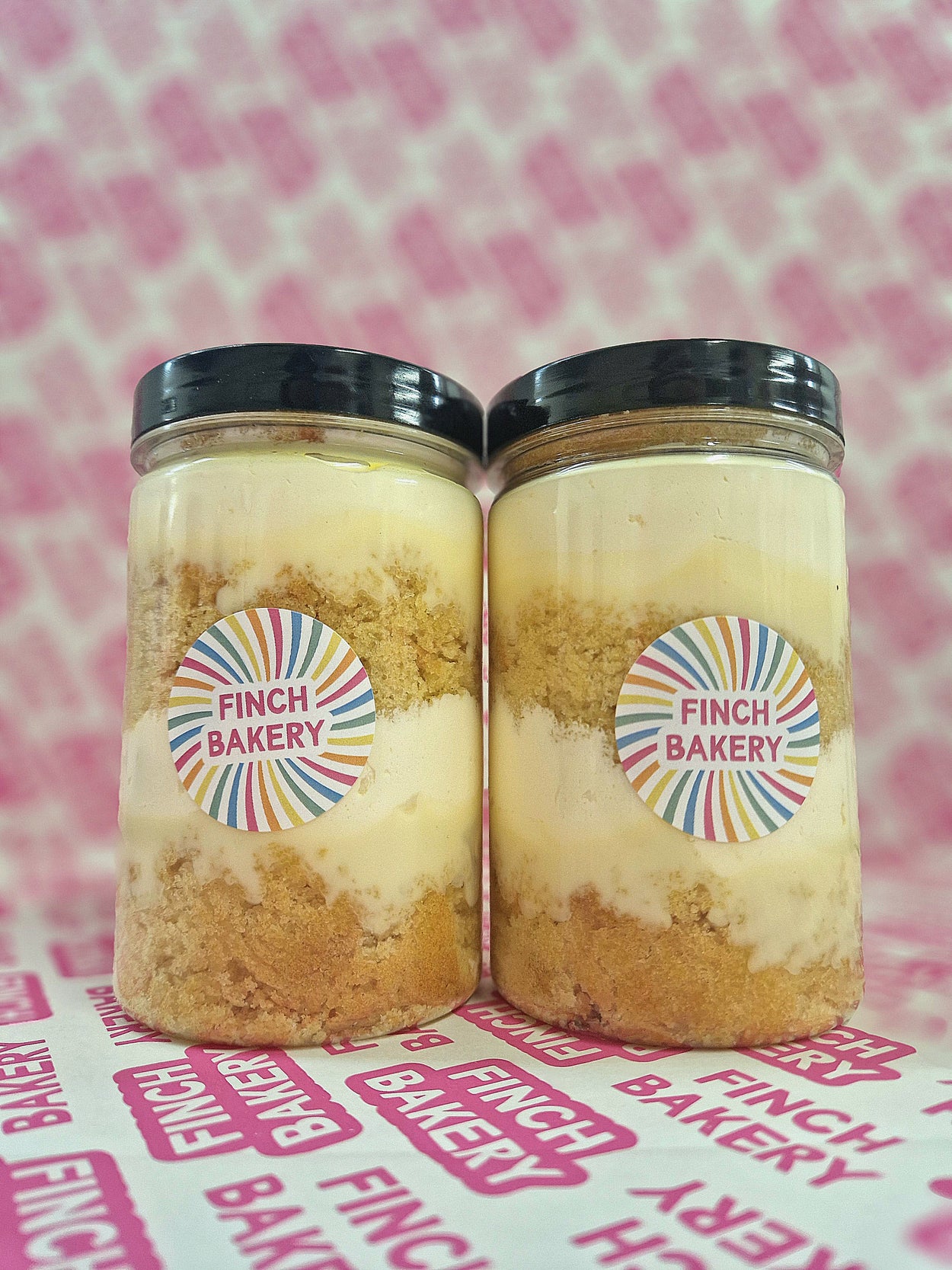 White Chocolate Cake Jar • Box of 2 🍰