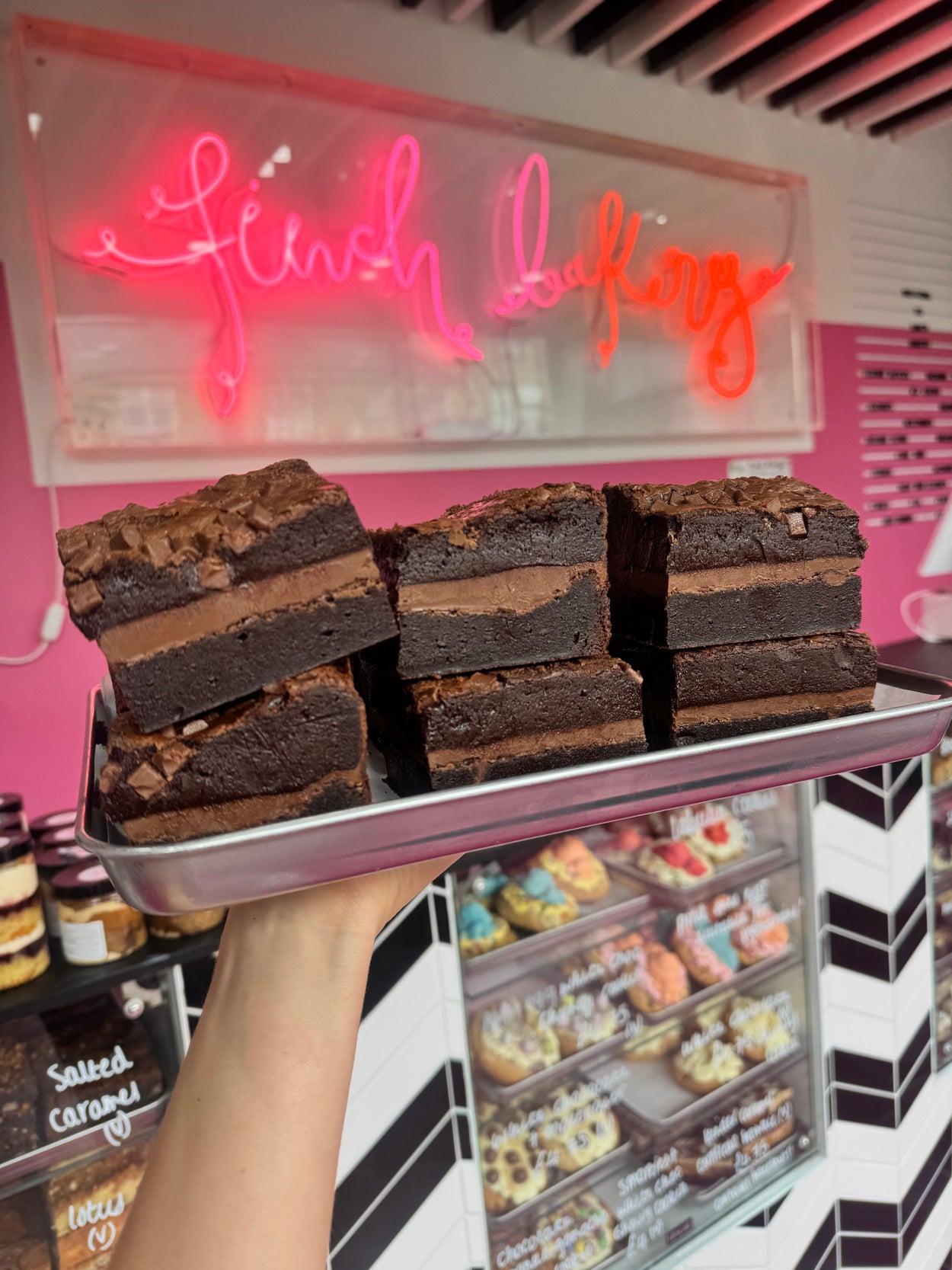 Double Baked Brownie Square