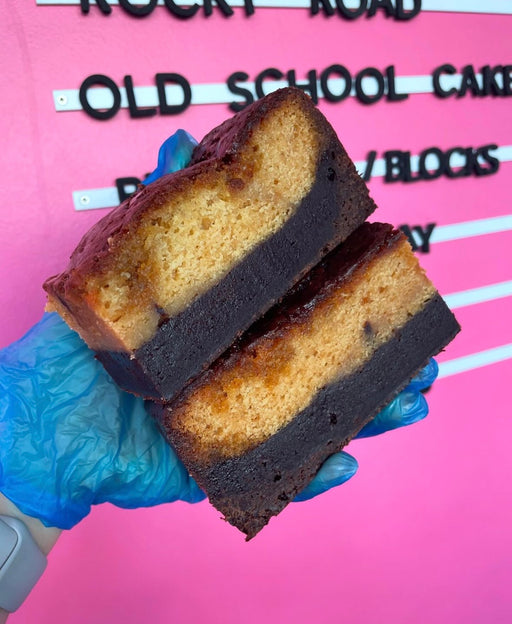 Golden Syrup Sponge Brownie Bar
