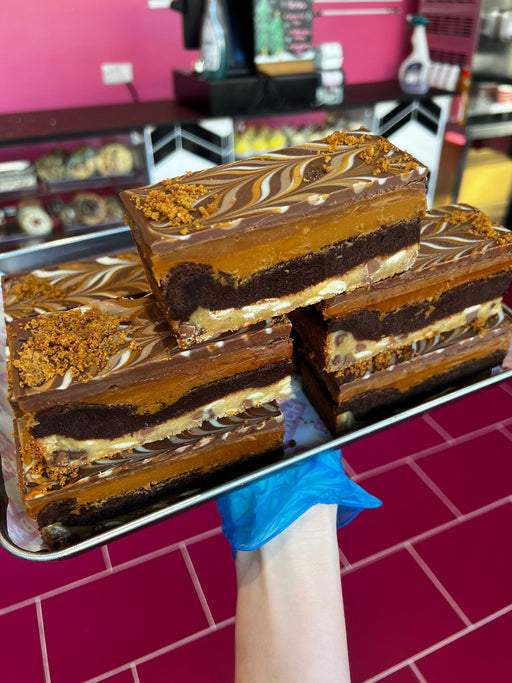 Biscoff Brownie & Cookie Bar