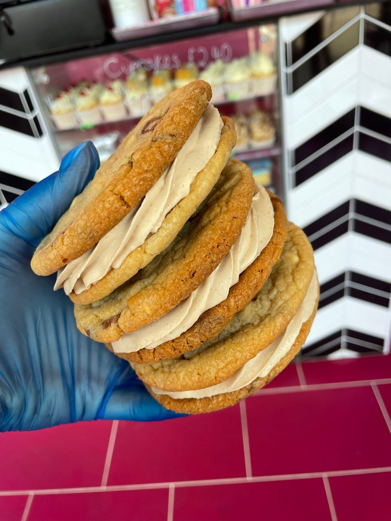 Kinder Ganache Cookie Sandwich