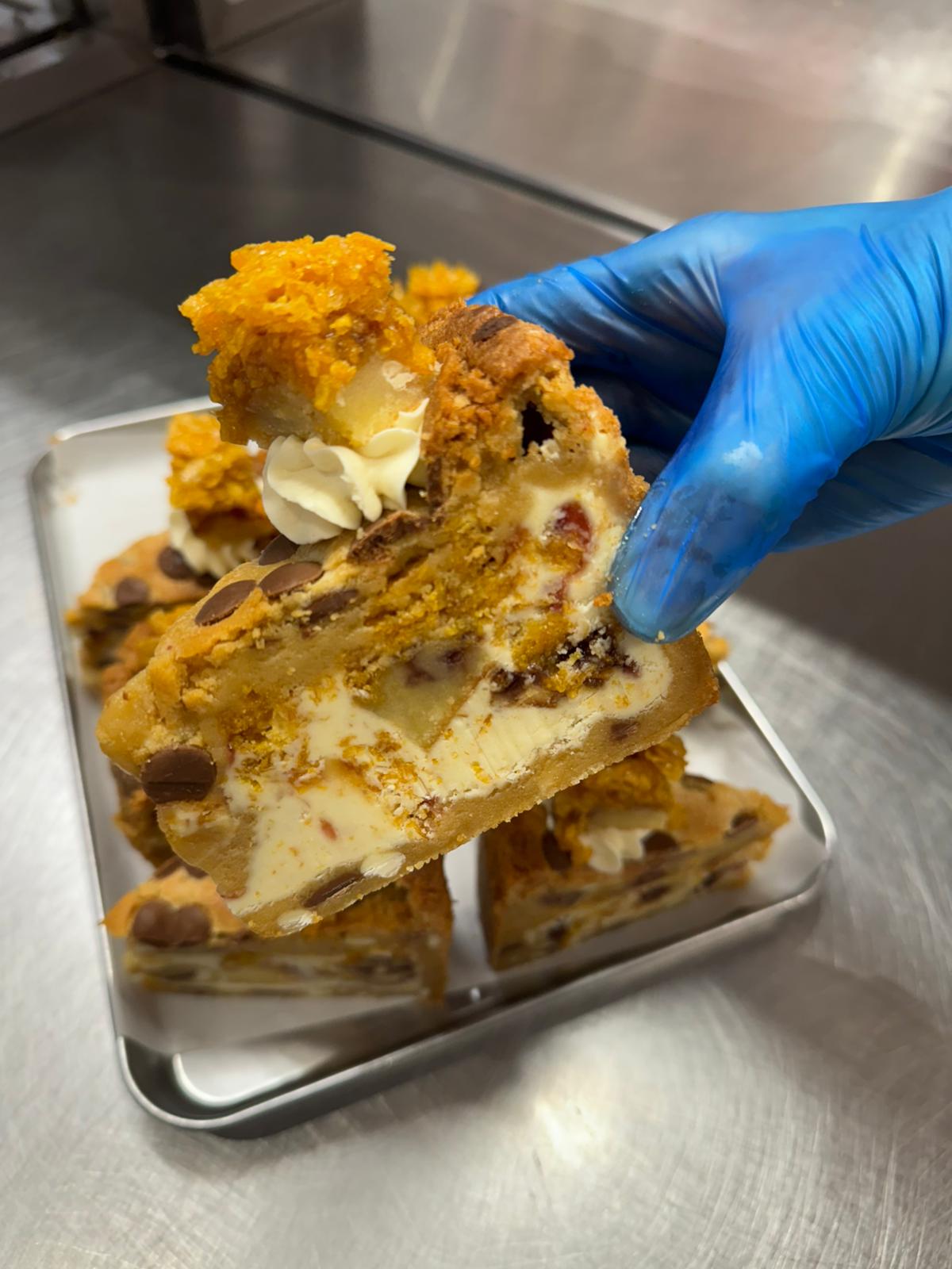 Cornflake Jam Cookie Pie
