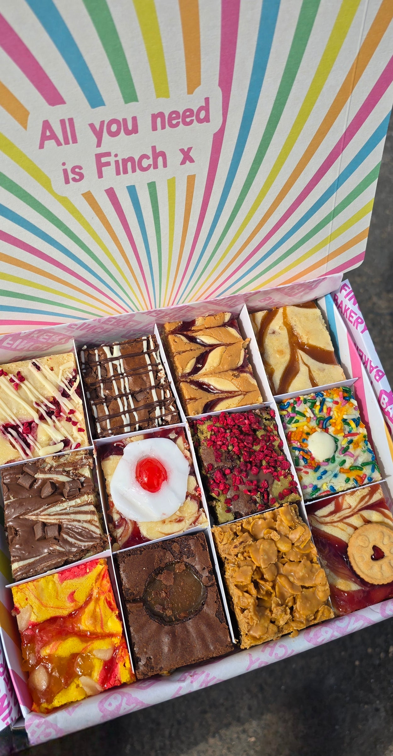 12 Piece New Mixed Blondie Brownie Box