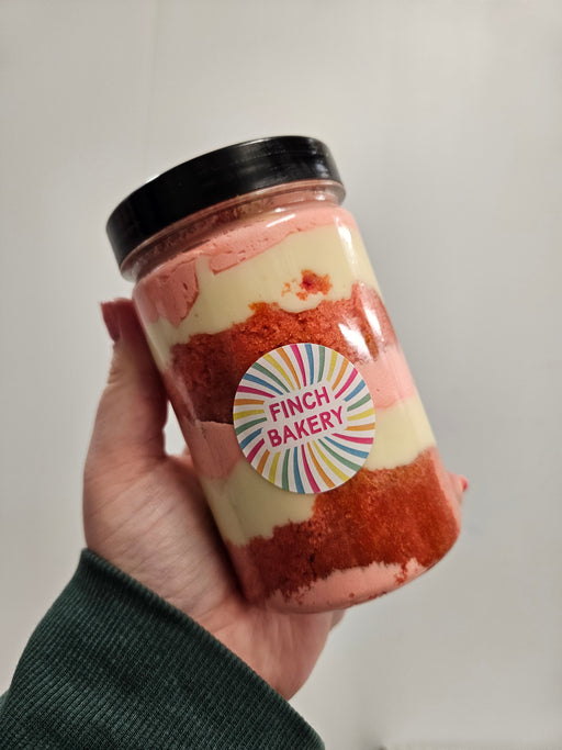 Cake Jar (Raspberry & White Chocolate)