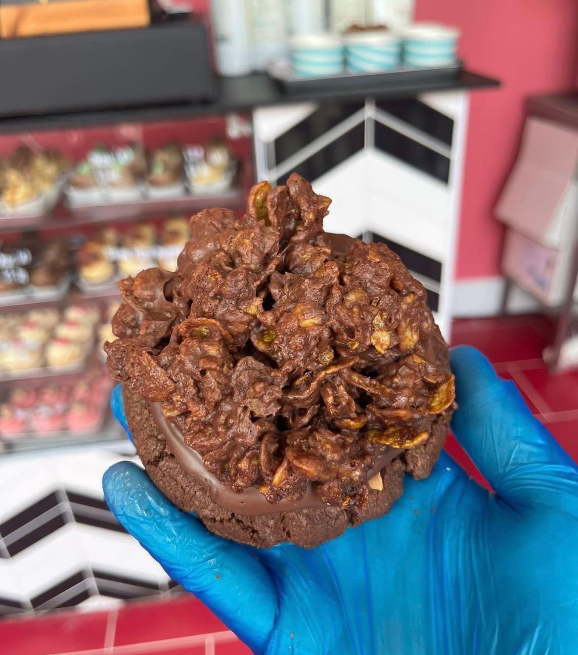 Cornflake Nutella Deep Pan Cookie