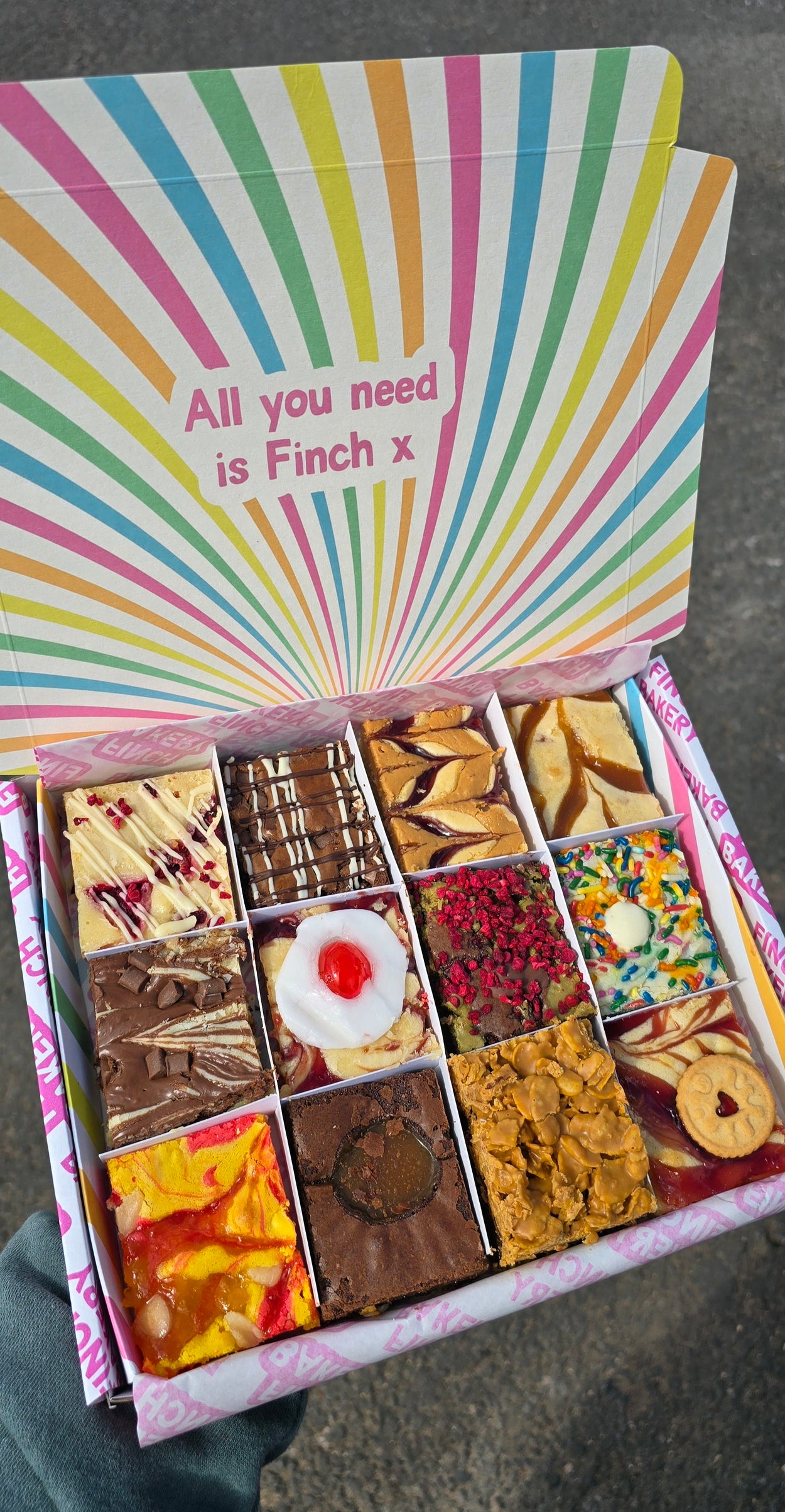12 Piece New Mixed Blondie Brownie Box