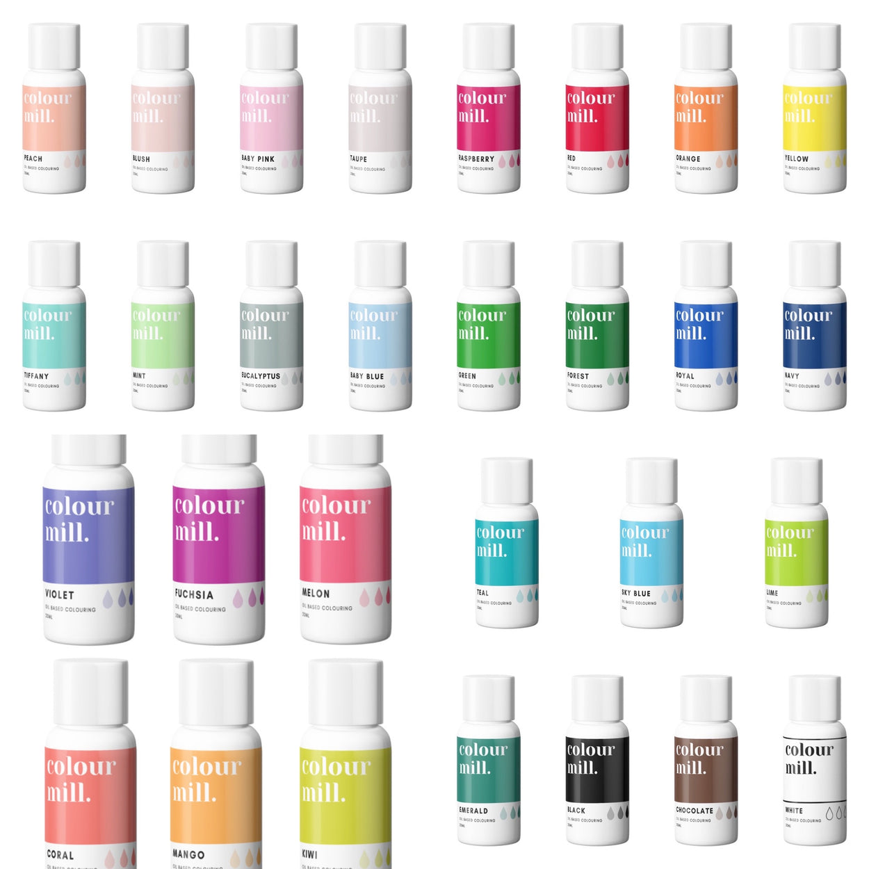 Colour Mill Oil Based Food Colouring 20ml RRP £5.99