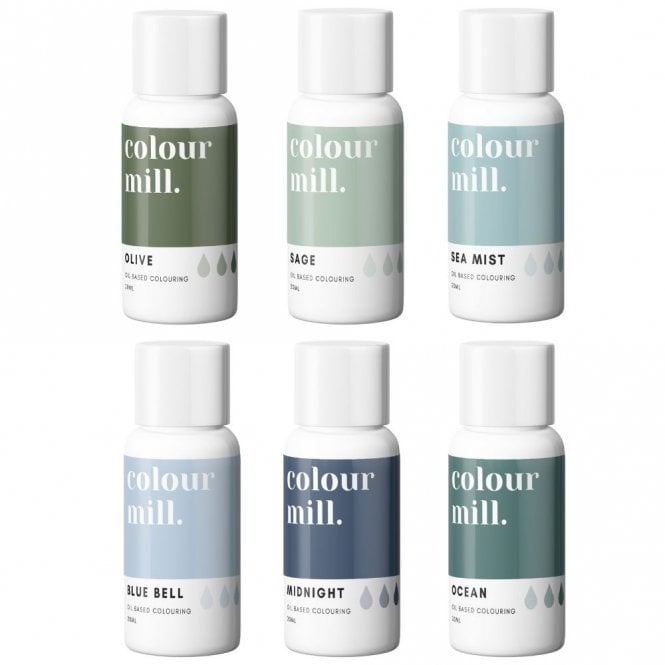Colour Mill Coastal Range Oil Based Food Colouring x6 20ml