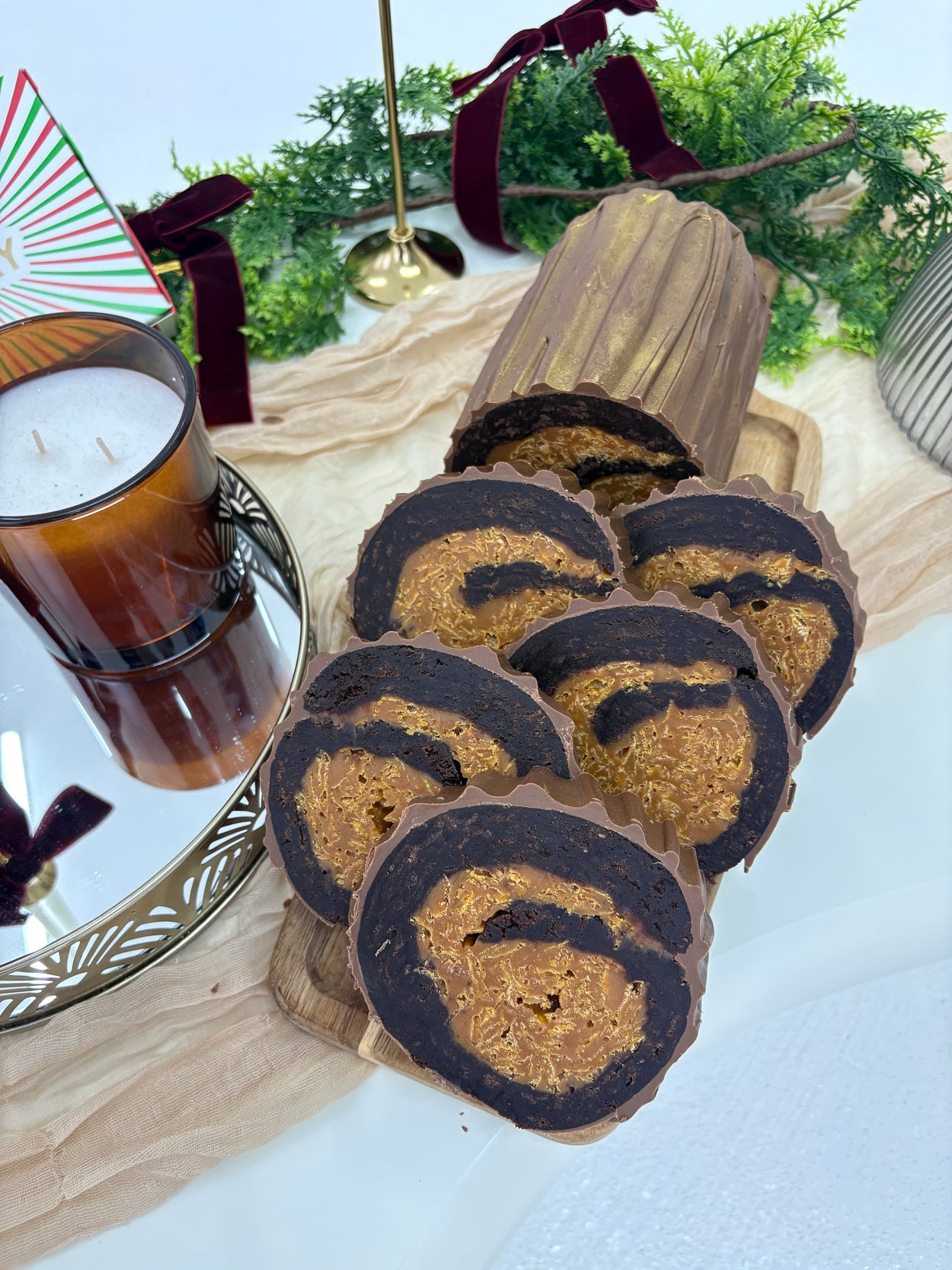 Collection Only - Caramel Cornflake Yule Log