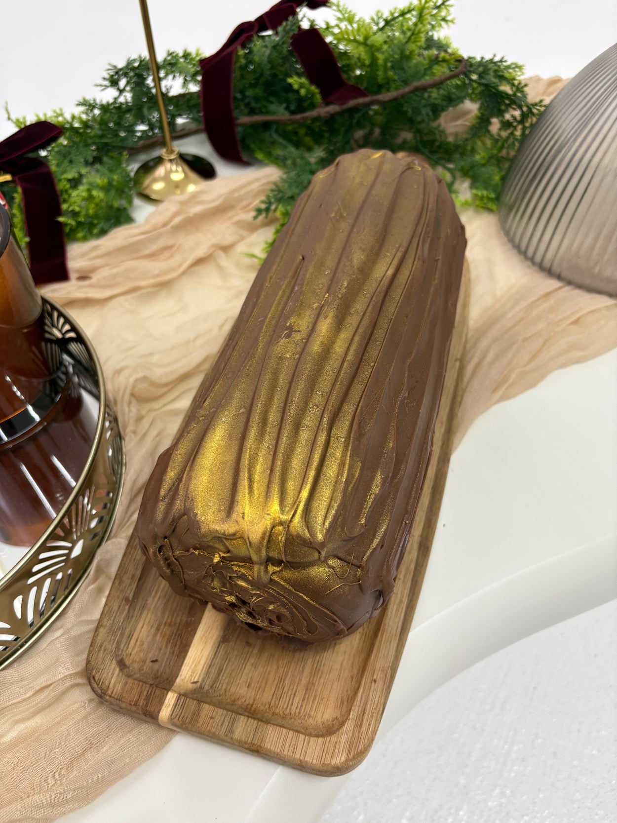 Collection Only - Caramel Cornflake Yule Log