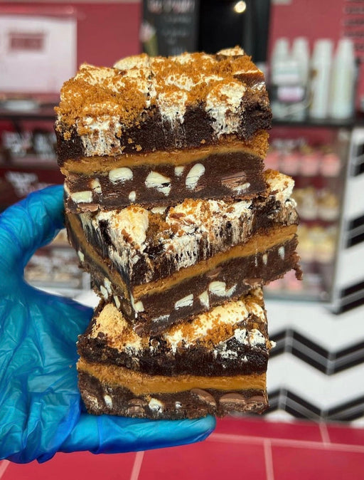 Biscoff S’mores Brookie with Marshmallow Fluff