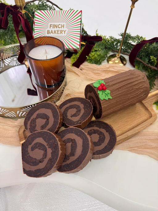 Collection Only - Milk Chocolate Brownie Yule Log