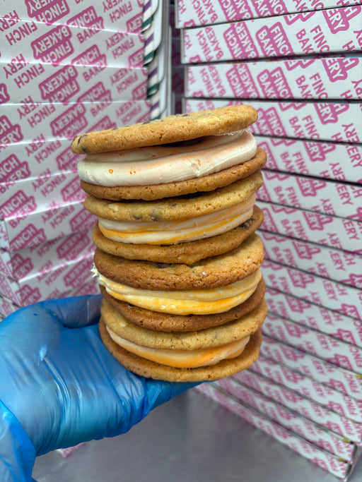 Creme Egg Ganache Cookie Sandwich