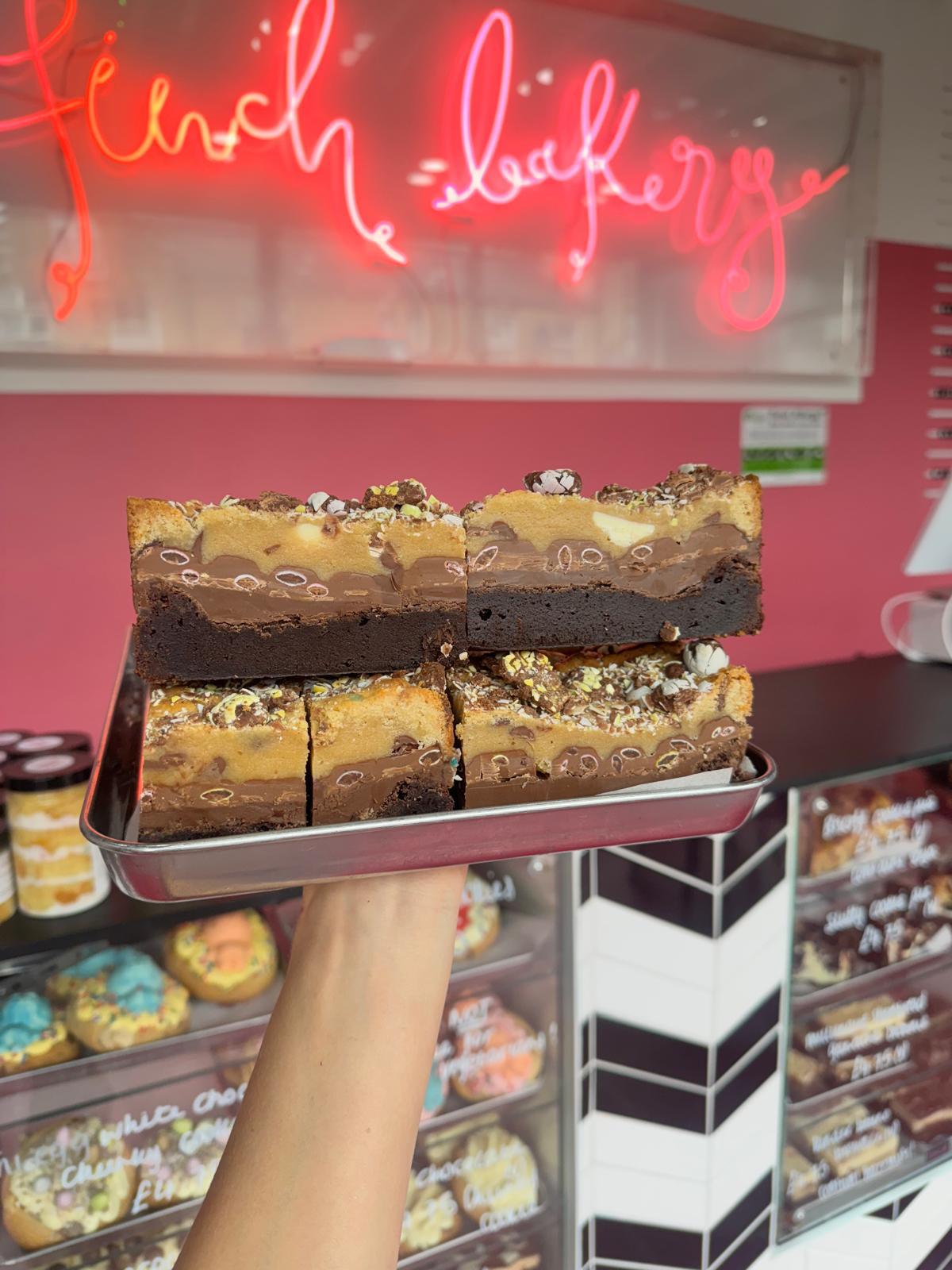 Mini Egg Brookie Bar