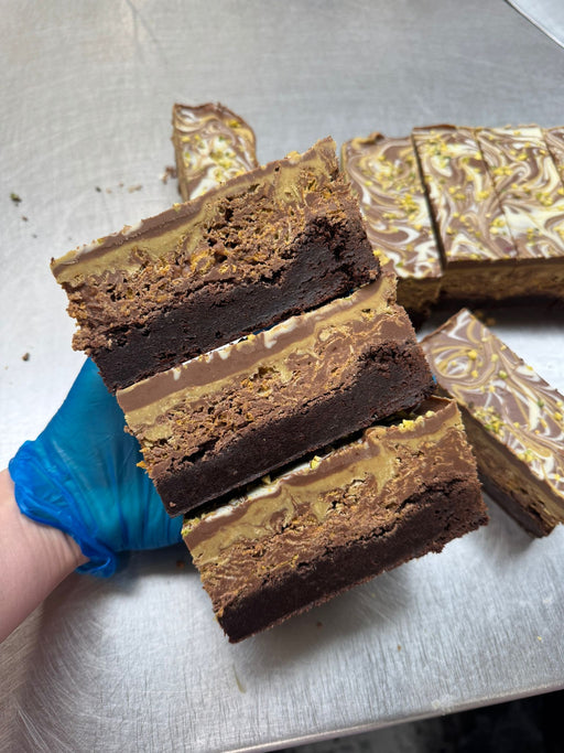 Pistachio Crunch Brownie
