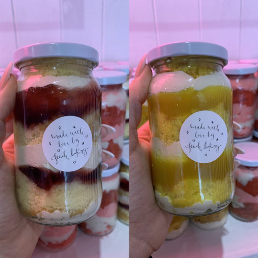 Vanilla Jam Cake Jar and Lemon Cake Jar • Box of 2
