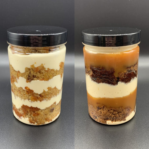 Sticky Toffee Pudding Cake Jar and Carrot Cake Jar • Box of 2 🍫